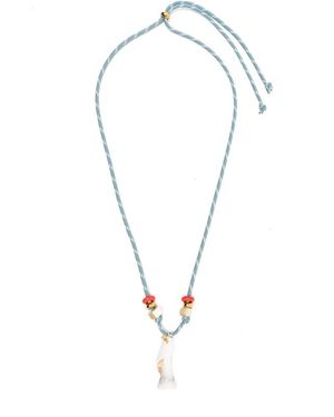 FLOWZE X Collanine Colorate Shell-Pendant Necklace - Metallic
