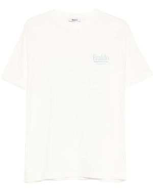 Eraldo Cotton Logo-Print T-Shirt - White