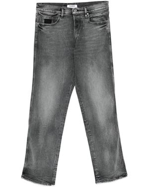 0123456789 Logo-Patch Jeans - Gray