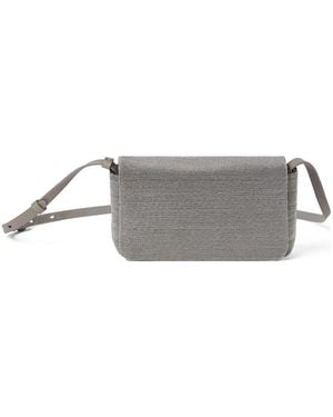 Brunello Cucinelli Crossbody Bag Calf Leather - Grey