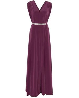 Stephane Rolland Crystal-Embellished Gown - Purple