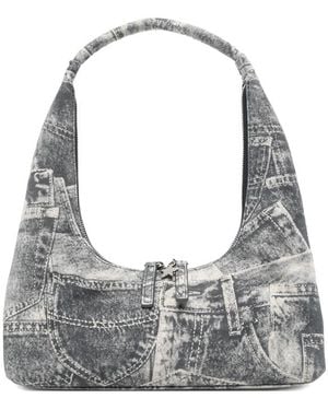 Marge Sherwood Printed Charm-Detail Shoulder Bag - Grey