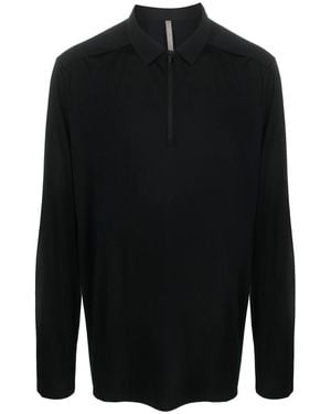 Veilance Zip-Up Polo Shirt - Black