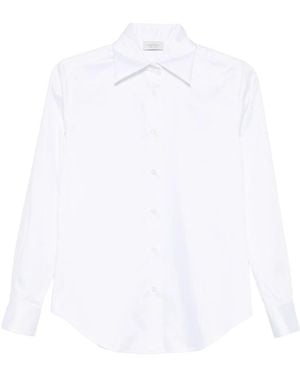 Mazzarelli Gea Button-Down Long-Sleeve Shirt - White