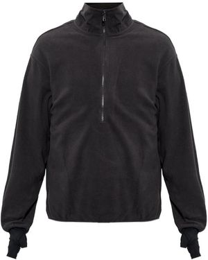 Entire studios Half-Zip Fleece Jumper - Black