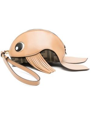 Fendi Fish Leather Case - Natural