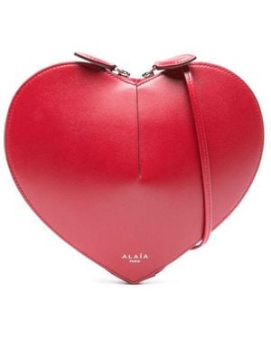 Alaïa Le Coeur Cross Body Bag - Red