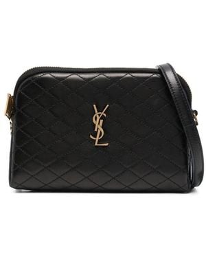 Saint Laurent Gaby Quilted Cross Body Bag - Black