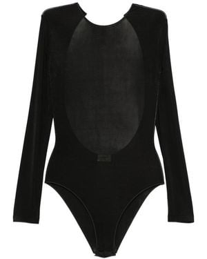 Saint Laurent Open-Back Logo-Pendant Bodyusit - Black