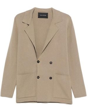 Tagliatore Willy Double-Breasted Cardigan - Natural