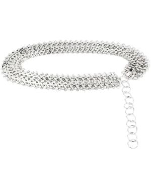 Rabanne Chainmail Adjustable Belt - White