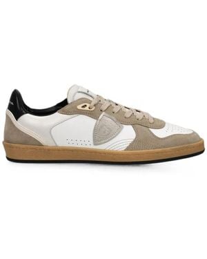 Philippe Model Logo-Patch Paneled Sneakers - Multicolor