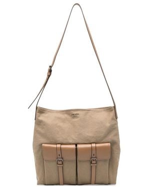 Prada Neutrals Shoulder Bags - Natural
