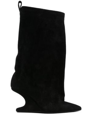 Rick Owens Matte Beatle Gabe Boots - Black