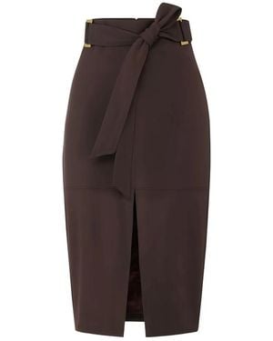 Elisabetta Franchi Pencil Skirts - Brown