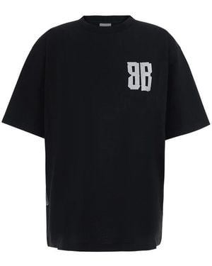 Balenciaga Gaffer Logo-Print T-Shirt - Black