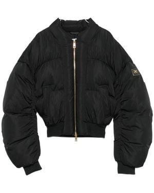 Elisabetta Franchi Cropped Puffer Jacket - Black