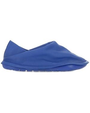 Camper x Issey Miyake X Issey Miyake Leather Draped Loafers - Blue