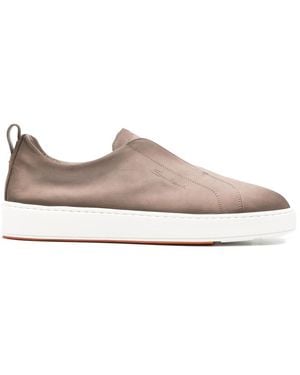 Santoni Trainers Brown