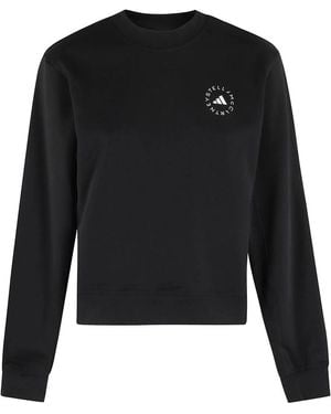 adidas By Stella McCartney Logo-Print Sweatshirt - Black