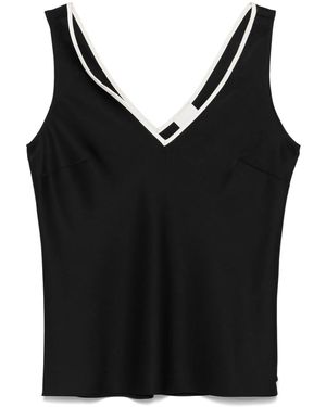 Calvin Klein Satin Tank Top - Black
