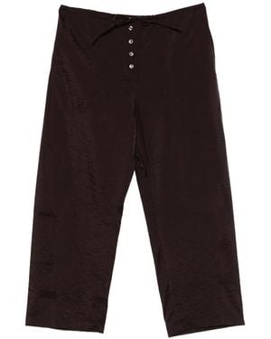 Studio Nicholson Hera Button Tie Pants - Black
