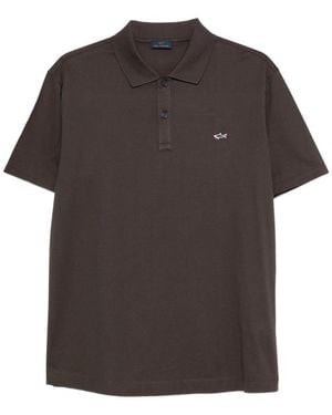 Paul & Shark Logo-Detail Polo Shirt - Brown