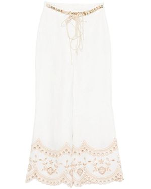 Zimmermann Trousers, Neutral - White