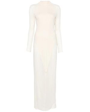Alaïa Alaïa Neutrals Dresses - White