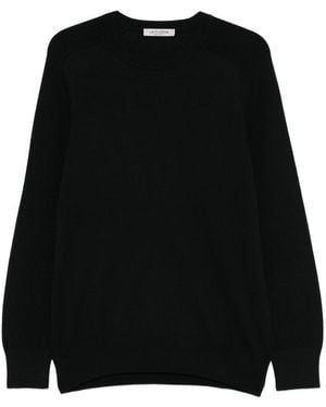 La Fileria Ribbed Crew-Neck Jumper - Black