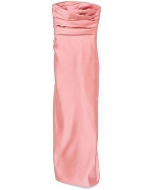 Elie Saab Floral-Appliqué Gown - Pink