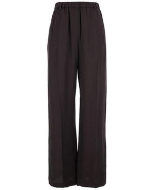 Tela Elasticated-Waistband Trousers - Black