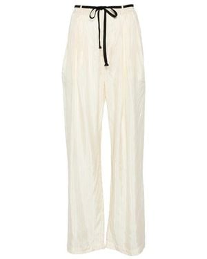 Barena Pestrin Sbrissa Striped Tie-Waist Trousers - White