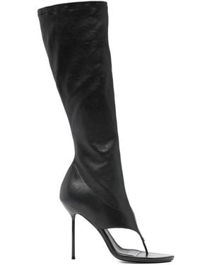 Paris Texas Lidia Thong Boots - Black