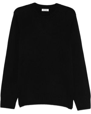 Soft Goat Crewneck Jumper - Black
