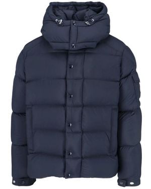 Moncler Maya Quilted Hooded Jacket - Blue