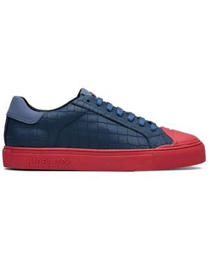 HIDE & JACK Embossed Trainers - Blue