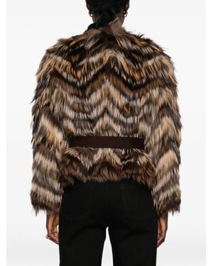 Yves Salomon Veste 55Cm - Brown