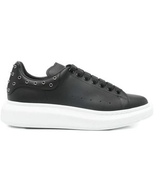 McQueen Leather Sports Shoes - Black