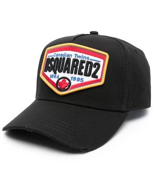 DSquared² Logo-Embroidered Baseball Cap - Black