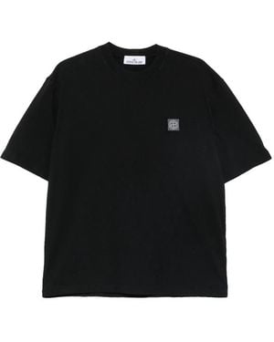 Stone Island Logo-Patch T-Shirt - Black