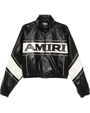 Amiri Logo-Panelled Jacket - Black