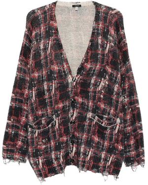 R13 Frayed Cardigan - Brown