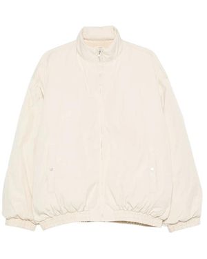 LAMRONS Zip-Up High-Neck Jacket - Natural