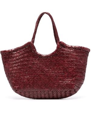 Dragon Diffusion Large Nantucket Leather Tote Bag - Red