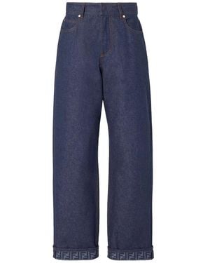 Fendi Wide Jeans - Blue