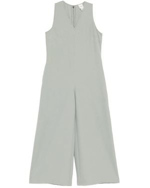 Calvin Klein V-Neck Jumpsuit - Gray