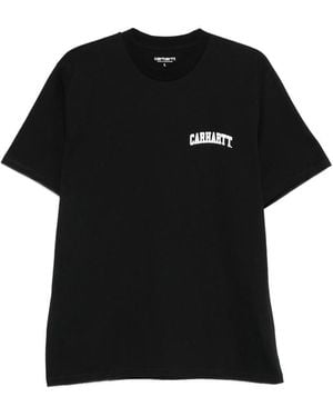 Carhartt Logo-Print Cotton T-Shirt - Black