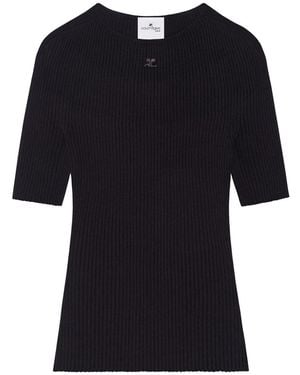 Courreges Solar Light Sweater - Black