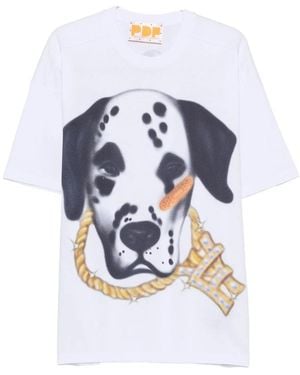 PDF Graphic-Print Short-Sleeve T-Shirt - Blue